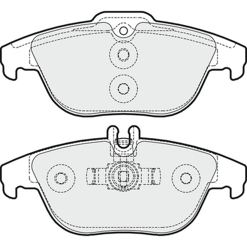 Brake pads set - brake, mercedes