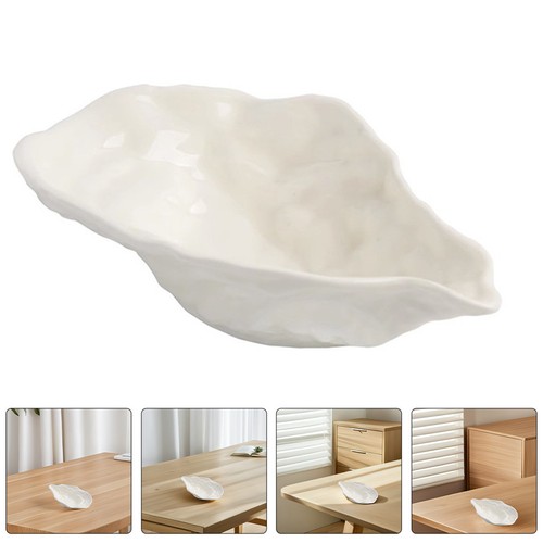 Reusable white ceramic oyster - ceramic,