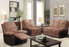 Fabric Recliner 3 seater Sofa