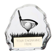 Golf Trophies Mystique Crystal
