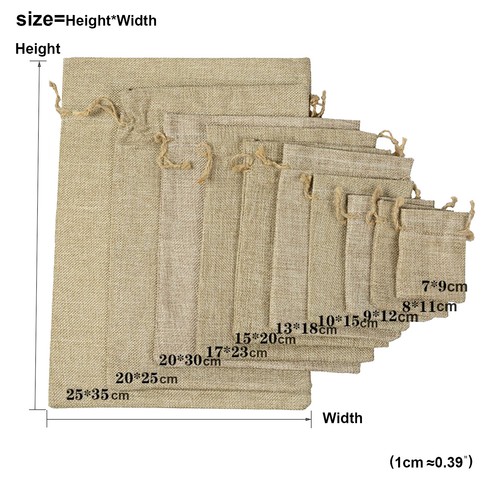 10pcs natural linen - linen, burlap