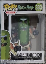 RARE Rick & Morty Funko Pop Rick Sanchez Pickle Rick Vinyl Display Figure 333
