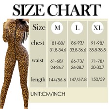 Women Zipper Open Crotch Catsuit Jumpsuits Sexy Slim Leopard Leather Bodysuits