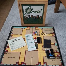 Cluedo Board Game Wooden Box