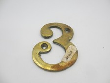 Vintage Brass House Number