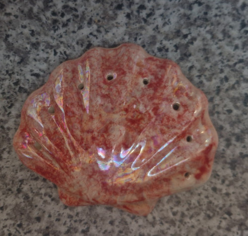Ceramic shell pomander - shell,