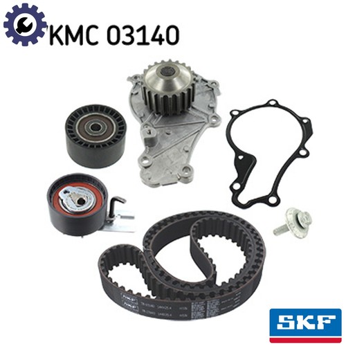 Water pump timing belt kit - belt,