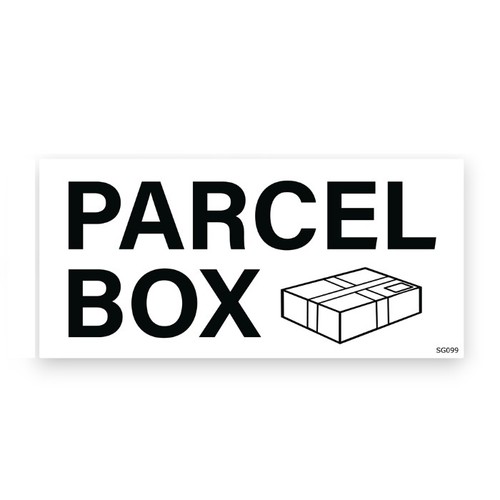 White parcel box self adhesive - box,