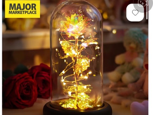 Colorful rainbow light rose - colorful, up