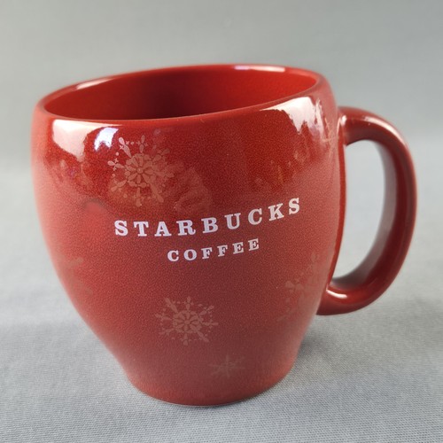 Starbucks coffee red - red, snowflake