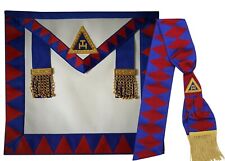 Lambskin Leather Masonic Royal arch provincial apron and sash