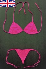 THONG BIKINI Magenta Pink 2
