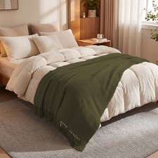 Acrylic Knitted Throw Blanket