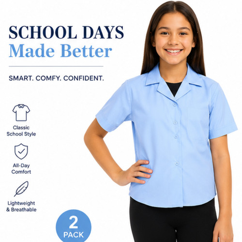 Girls collar blouse - collar, school