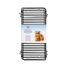 Cooling Rack Black Metal Wire Folding Oven Non Stick Baking Tray Grid Kitchen
