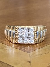 Gents 9ct Gold & Diamond