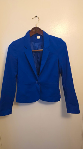 Women blue blazer jacket - h&m,