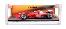 HOT WHEELS '1:18' SCALE 26737 FERRARI RED/WHITE F1-2000 MICHAEL SCHUMACHER CAR