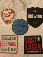 5 x Brewdog Beer mats NEW Rare