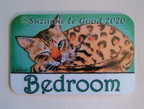 Bengal cat art painting - cat,