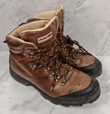 Hunter Torridon Leather Hiking Boots UK 7 EU 41 Brown eVent Waterproof Vibram