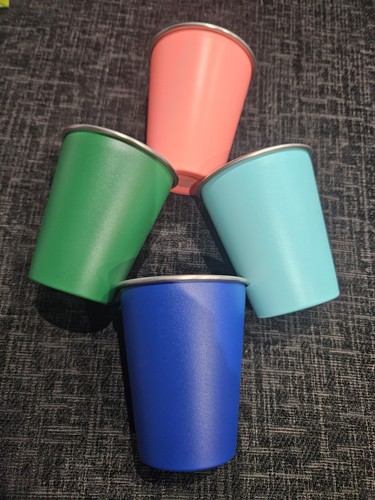 Stainless steel kids cups - steel,