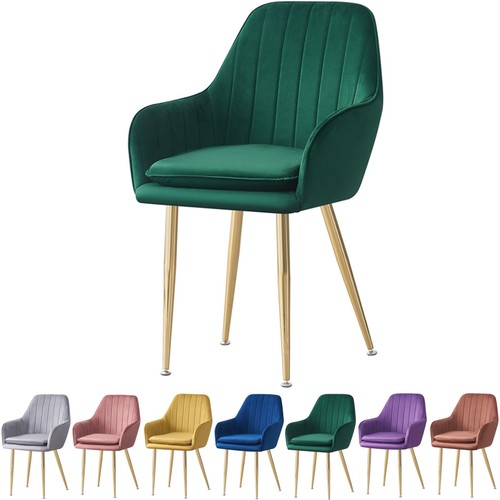 Velvet tub arm dining - ,