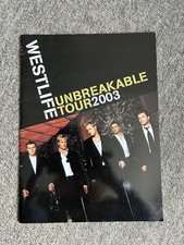Westlife Unbreakable Tour 2003 Programme Concert Memorabilia