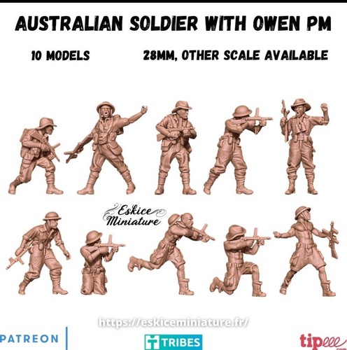 28mm ww2 australian infantry - ww2,