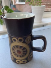 Vintage Denby Arabesque Tall Milk Jug/Creamer - 14cm/5.5" High