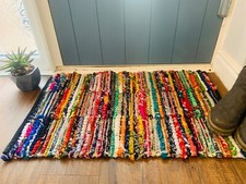Rainbow Chindi Rug - Recycled