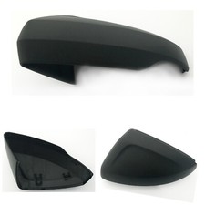 Left Side Fits Volkswagen Polo 2017-2024 Wing Mirror Cover Black Wing Mirror.