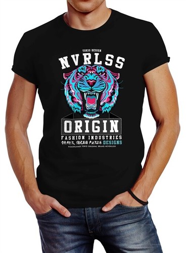 Men shirt japan - tiger, head