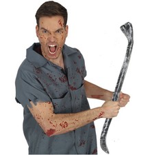 Crow Bar Realistic Halloween Weapons Replica Fancy Dress Decoration Prop BLOODY