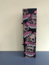 SUPERB RARE “SWEET TOOF/BURNING CANDY” GRAFFITI CREW SIGNED ORIGINAL OIL ON WOOD