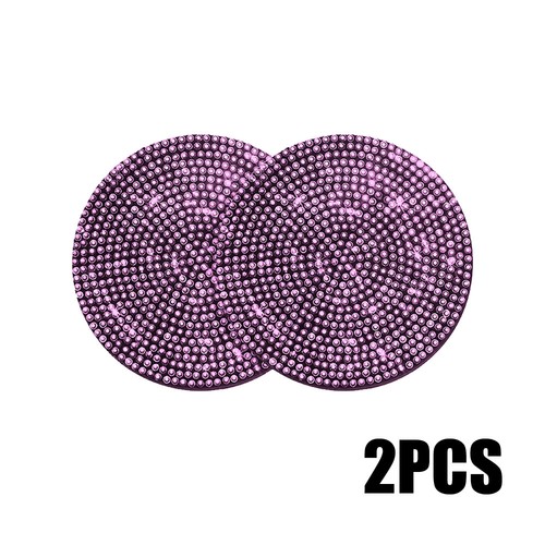 2pcs bling rhinestone coasters - 2pcs,