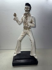 Novogratz Halloween Skeleton Elvis Presley Statue Figure 18” Tall. Resin