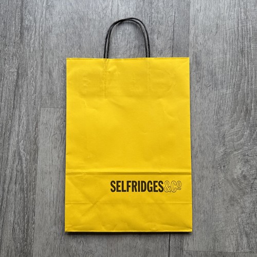 Selfridges yellow small paper - selfridges,