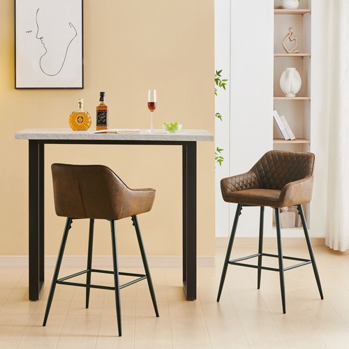 Bar table and faux suede - table, suede/pu