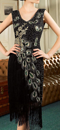 Women 1920s flapper - women, black
