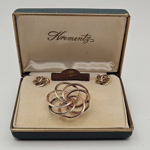 Krementz brooch earring - &,