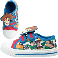 BOYS TOY STORY WOODY BUZZ CANVAS PUMPS SPORTS TRAINERS CASUAL SHOES UK SIZE 7-12