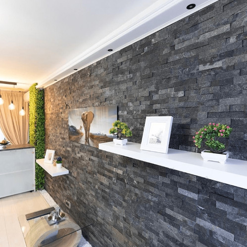 Splitface crystal grey black - &,