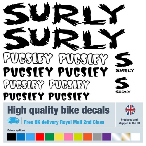 Surly pugsly bike labels - surly,