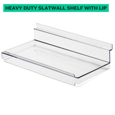 Clear Acrylic Slatwall Shelves