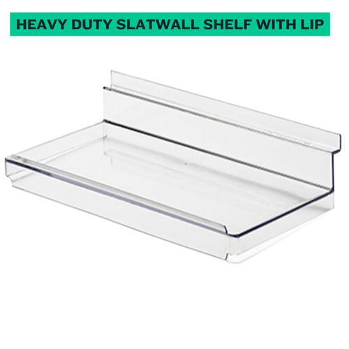 Clear acrylic slatwall - acrylic, shelves