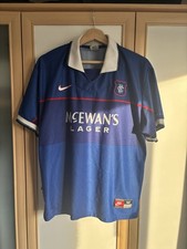 Glasgow Rangers Nike Home Shirt 1997/99 McEwans Lager Size Medium