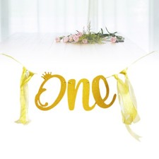  Highchair Decoration Baby's Birthday Flower Birthdaybanner Decorations One