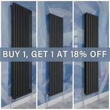 Designer Flat Panel/Oval Column/Traditional Column Radiator in Anthracite Style