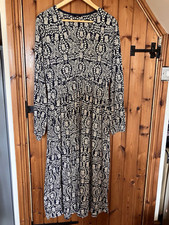 Joules Dress Women Size Medium Navy Blue Print